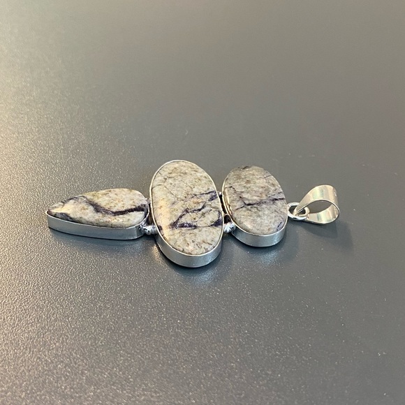 TIFFANY JASPER Pendant!!! Handmade Ethnic jewelry!!!! - Picture 7 of 9